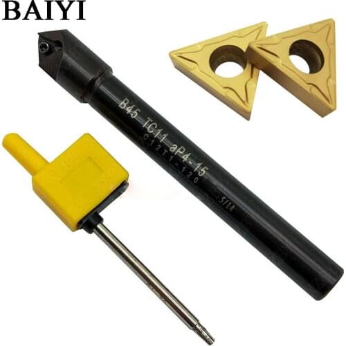 1pc 45°Chamfering drill tool holder B45 TC11 C12T1-120 SSP C12-120 + 10p TCMT110204 BP010/TNMG331