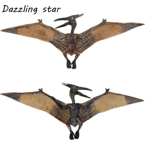 23cm Action&Toy Figures Jurassic simulation Pterodactyl Dinosaur Toys Plastic Dolls Hand Puppet Kids Educational Model