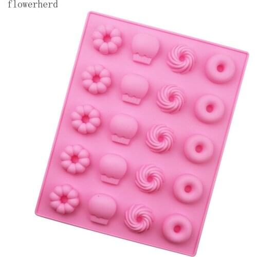 Donut Food Grade Chocolate Silicone Mold Fondant Cake Mold Candle Mold Diy Cake Decoration Baking Accessories Soap Making Kit