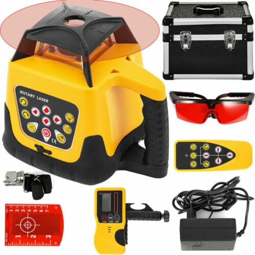 Honhill Laser Level Automatic 360 Rotating Laser Construction Self-leveling Multipurpose Level Laser 500m Range RED