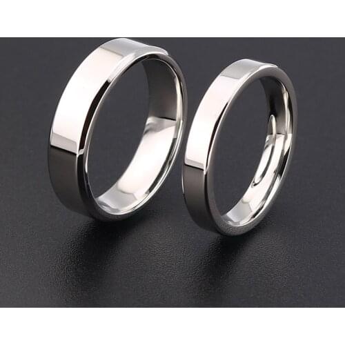 4mm 6mm 8mm Wide Stainless Steel Rings High Polished 2020 New Fashion Classic And Generous For Mens And Womens Ring Jewelry Gi