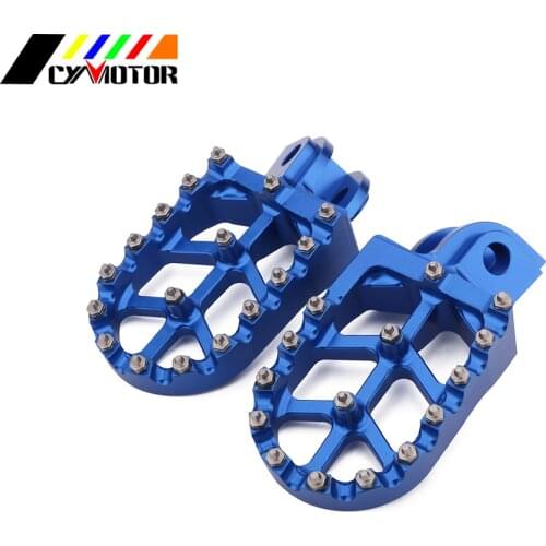 CNC Foot Pegs Motorcycle Footpeg For Husqvarna TC65 TC85 TC125 TC250 FC 250- 450 TE FE 150-501 701 ENDURO SUPER FS450 14 15-18