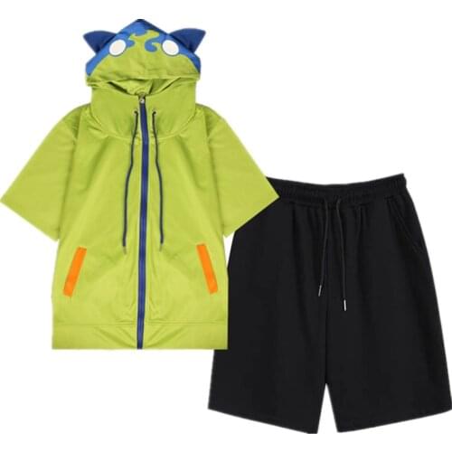 SK∞ SK EIGHT SK8 the Infinity REKI Cosplay Costume Suit Adult Top T-shirt Shorts Set Clothing