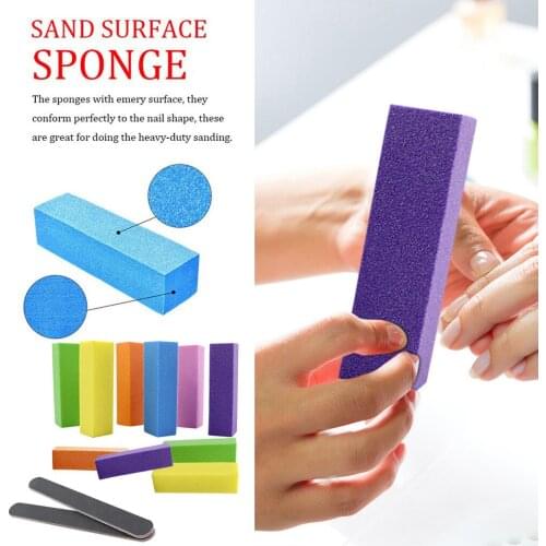 Colorful Nail Files Buffer For Women Girls Sanding Buffer Block Professional Pedicure Manicure Tool Pet Nail tools accessories