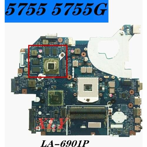 P5WE0 LA-6901P for Acer Aspire 5755 5755G Motherboard HM65 Motherboard DDR3 full test free shipping
