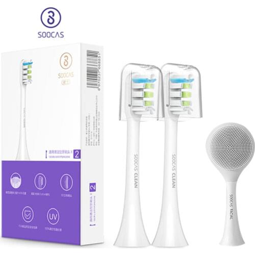 For Xiaomi Soocas X3U X3 X5 Toothbrush Heads Sonic X1Tooth Brush Head Original Electric Replacement Cleansing Tooth Brush Heads