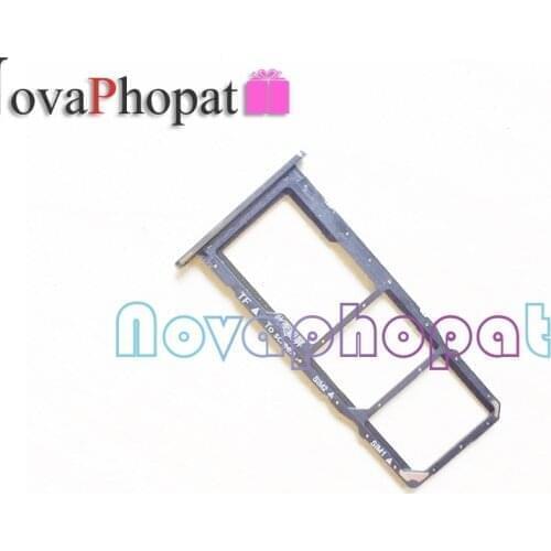 Novaphopat For Honor 7A SIM Card Tray Holder Honor7A Pro Micro SD Slot Socket Adapter Replacement + Tracking