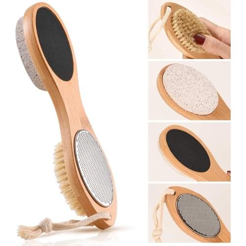 Foot File Callus Remover 4 in 1 Feet Pedicure Scrubber Exfoliator Tools Foot Care Treatment Dead Skin Remover Tools