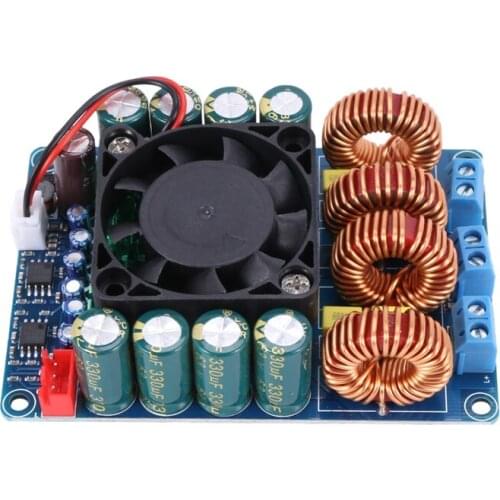 TAS5630 Digital Power Amplifier Board 300Wx2 High-Power Stereo Class D HIFI Audio Power Amplifier Board with Cooling Fan