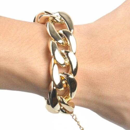 Bracelet Polished Skin-friendly CCB Plastic Fashion Bracelet Bangle for Daily Life