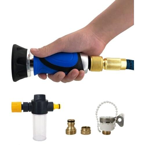 Portable High-pressure Water Gun For Cleaning Car Wash Machine Garden Watering Hose Nozzle Sprinkler Foam Water Gun dropshipping