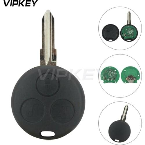 Remotekey remote control for Mercedes Smart FORTWO Smart ROADSTER key 434mhz 3 button remote key 2001 2002 2003 2004 2005 2006