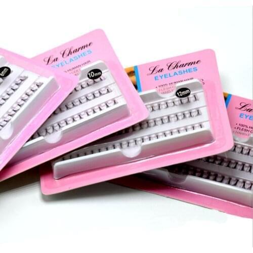 10D Eyelash Extension Bundles Individual Handmade Natural 60 Clusters Makeup Human Hair Grafting Fake False Eyelashes