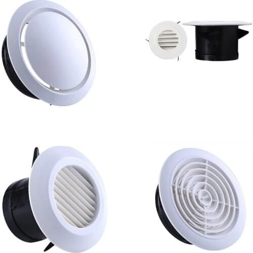 3/5 Inch ABS Air Vent Adjustable Round Exhaust Louver Grille Air Ventilation Cover Duct Fan Outlet Vent Soffit Air Vent