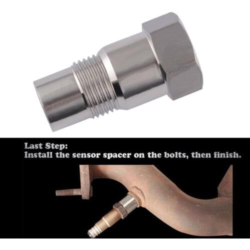 Straight Car CEL Fix Check Engine Light O2 Sensor Mesh Adapter M18x1.5