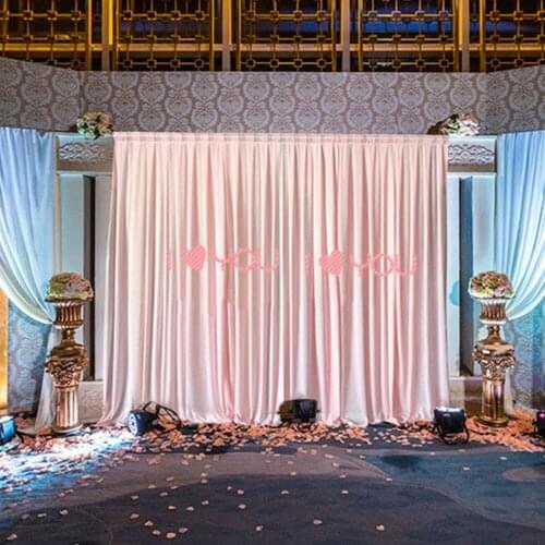 Ice Silk Chiffon Wedding Backdrops Panels Hanging Curtains Party Backdrop Wedding Decoration Drape Big Events Background Cloth
