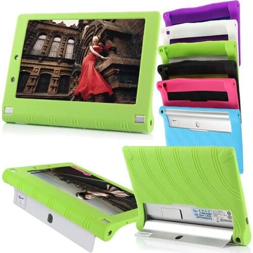 Silica Gel Soft TPU Back Tablet Cover for Lenovo Yoga Tablet 2 1050F 1050 1051 1050L 10.1 Inch Tablet Silican Case Shell + Pen