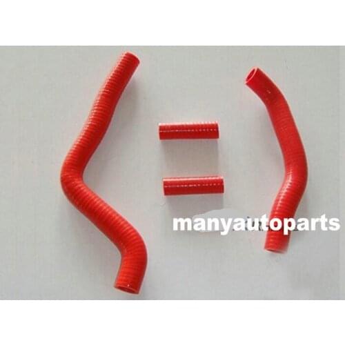 SILICONE RADIATOR HOSE FOR KAWASAKI KX125 KX 125 2005 2006 2007 05 06 07 RED