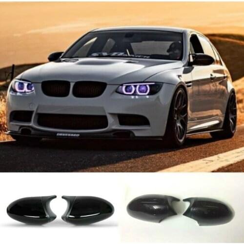 Carbon Black For BMW 1 3 Series E81 E82 E87 E88 E90 E91 E92 E93 High Quality Side Wing Rearview Mirror Cover Cap Car Accessories
