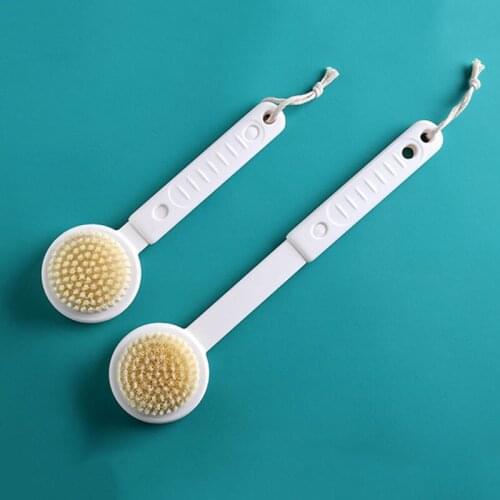 Retractable Bath Brush Exfoliating Body Massage Shower soft Brush SPA Woman Man Skin Care Dry Body Brush