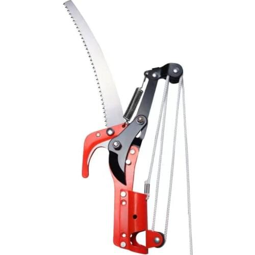 High Altitude Three Pulley Pruning Scissors Tree Trimmer Branches Cutter Garden Shears Saw Fruit Pick Cutting Tool Without Rod