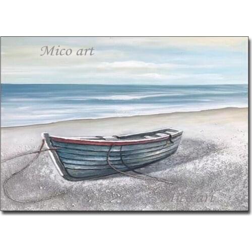 High Quality Modern Wall Decor canvas Art Pure 100% Hand Painted Seaside Scenery Oil Paintings Artwork Picture Cheap For Bedroom