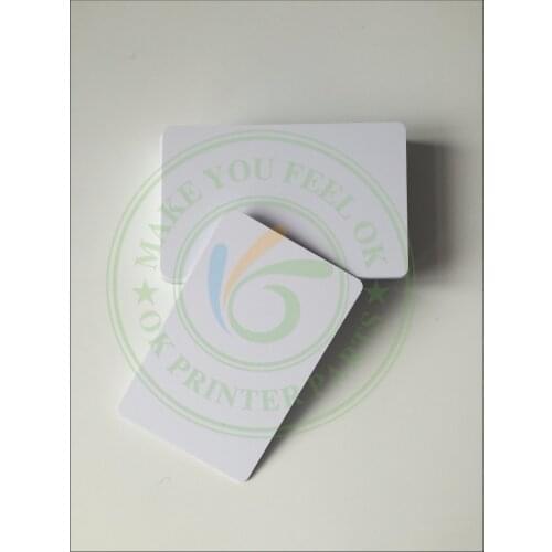100 glossy White Blank inkjet printable PVC Card Waterproof plastic ID Card business card no chip for Epson for Canon printer