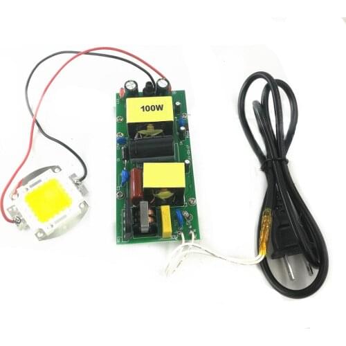 100Watt High Power White LED chip + 100W Heatsink Cooler +100W LED Driver +100W 44mm led lens kit