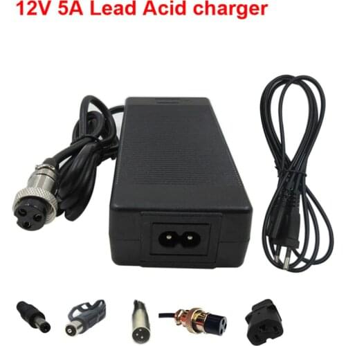 12V 3A 5A lead-acid battery charger For 12V 13.8V lead acid Battery pack LED Light CCTV Charger