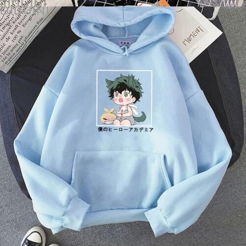 2021 Anime Cartoon My Hero Academia Hoodies Sweatshirts Men / Women Pullovers Unisex Hooded Printed Harajuku Regular Tops