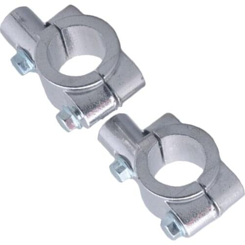 8mm Chrome Motorcycle Handlebar Mirror Mount Holder Clamp Adapter Bracket