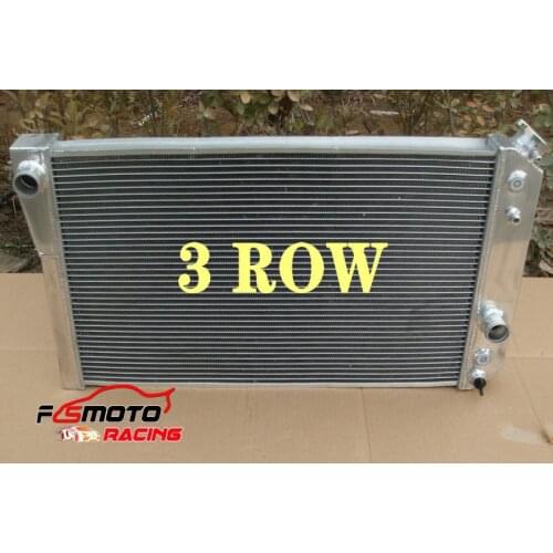 3 ROW Aluminum Radiator For Chevrolet Chevy Corvette 5.7L 350Cu L83/S10 V8 Conversions 35th ZR-1 1984-1990 Small Block 88 89 90