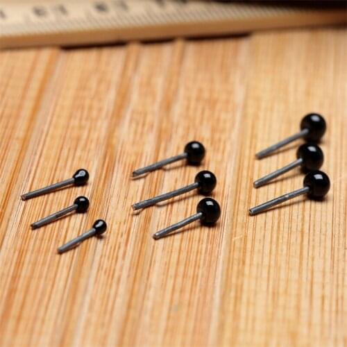 150 Pairs Black Safety Glass Eyes 2/3/4mm for Needle Felting Sewing Bears Dolls Puppet Stuffed Animals Toy Eyes Crafts DIY Tool