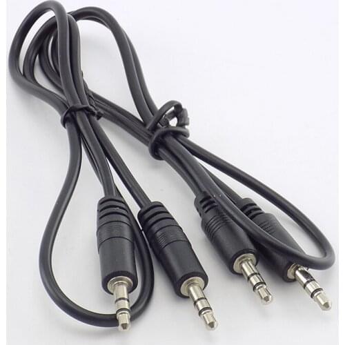0.5/1M 3.5mm Male to Male Audio Stereo Connector Adapter Cables Aux Extension Cable Cord Conversion Line For TV Computer MP3