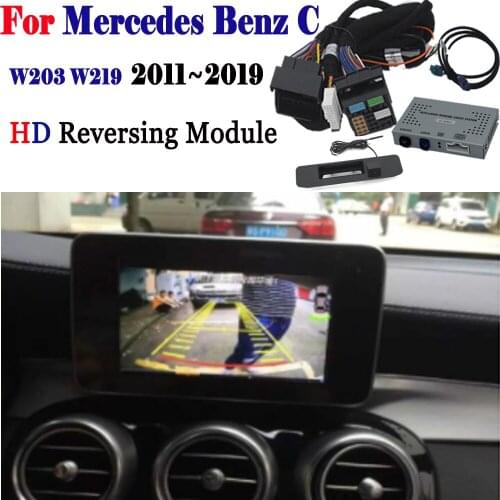 Rear View Camera For Mercedes-Benz C-Class W203 W219 2011~2019 Adapter Original Screen Monitor upgrade backup Camera Decoder