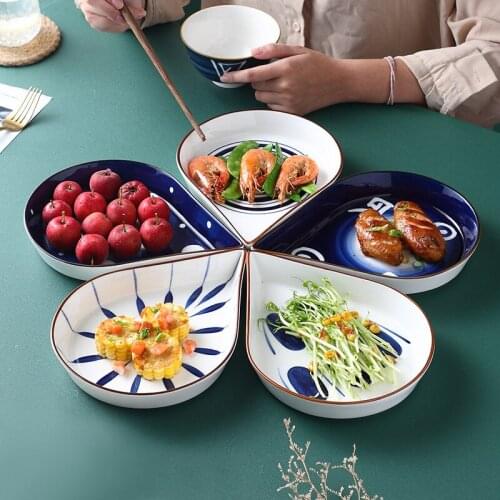 Ceramic Platter Tableware Combination Creative Plates Household Hand-painted Fish Dishes Japanese And Korean Dishes