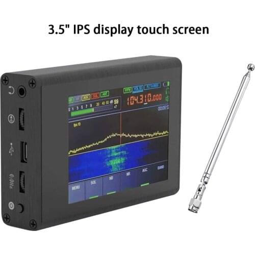 50KHz-200MHz Malachite SDR Shortwave Radio Noise Rreduction Software Defined Radio Receiver with 3.5 Inch Touching Screen