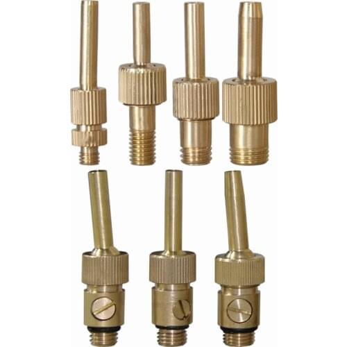 M6 M8 M10 M12 Male Thread Brass Micro Pure Jet Straight Water Fountain Nozzles Head