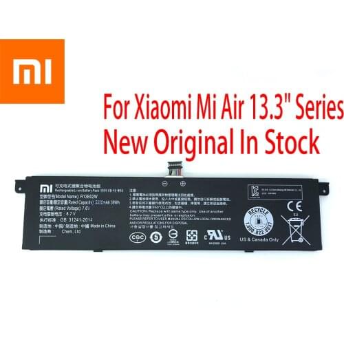 NEW Original Xiaomi Mi Air 13.3" Series 5230mAh R13B01W R13B02W Tablet Battery PC 7.6V 39WH