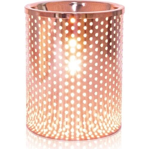 Electric Wax Warmer and Scent Diffuser, Metal Fragrance Wax Melts Warmer, Air Freshener for Home Office Bedroom (Rose gold)