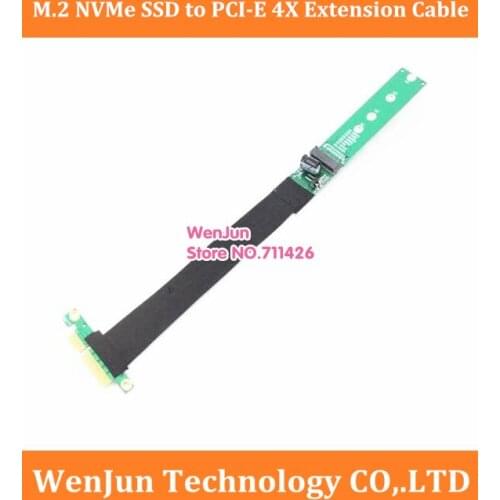M.2 NVMe SSD Riser card to PCI-E 4X extension cable support M2 M key PCI-E x4 4 pcie 4x