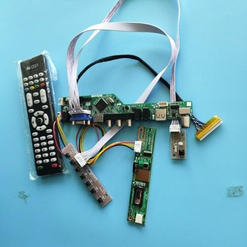For QD14TL02 Rev.01 Digital Signal Resolution Module TV Controller Board 30pin Mother Board AV VGA 1 lamps 14"1280X800