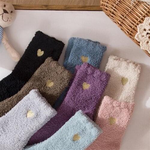 Recommend !! thermal socks womens autumn-winter cute slippers fuzzy socks girls and womans warm fluffy socks