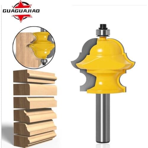 Guaguajiao 1/2 Handle Export Woodworking Milling Cutter Engraving Machine Line Cutter Magic Cutter Processing a Variety of Lines