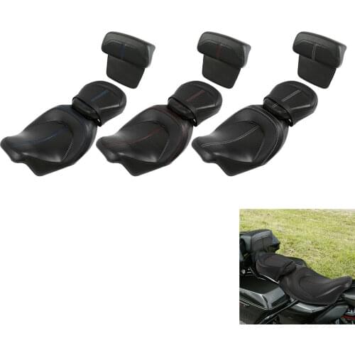 Motorcycle Driver Passenger Pillion Seat For Harley Road King Street Glide FLHXSE Ultra Limited Road Glide 2009-2021 2014-2021
