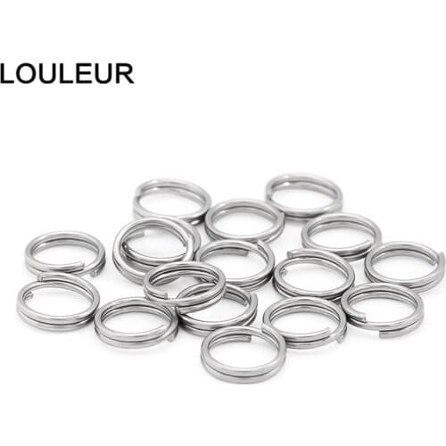 100pcs/lot Stainless steel Jump Ring Double Jump Rings Double Loops Split Rings Connectors DIY Jewelry Making Supplies Wholesale