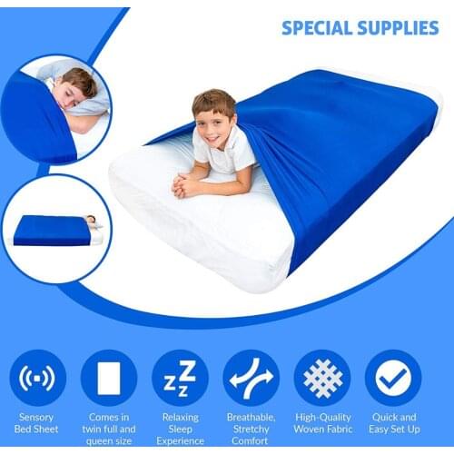 Sleep Sleeve Sensory Sheet For Kids Compression Alternative To Weighted Blankets, Help Increase Calm And Comfort, Breathable