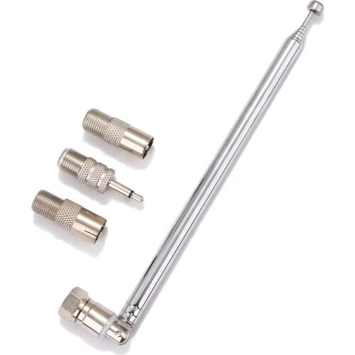 1 Set Telescopic Aerial Antenna 7 Section Extendable DAB FM Radio Receiver For Home Radio TV Remote Supplies
