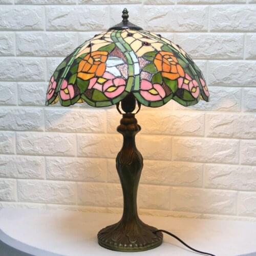 Swan Style Vintage Retro Turkish Mosaic Desk Lamp for Bedroom Living Room Stained Glass LED Turkish Lights