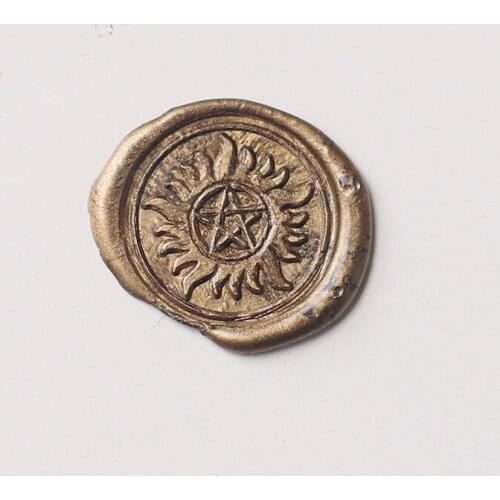 Pentacle wax stamp for HALLOWEEN Gift, sun and star wax stamp